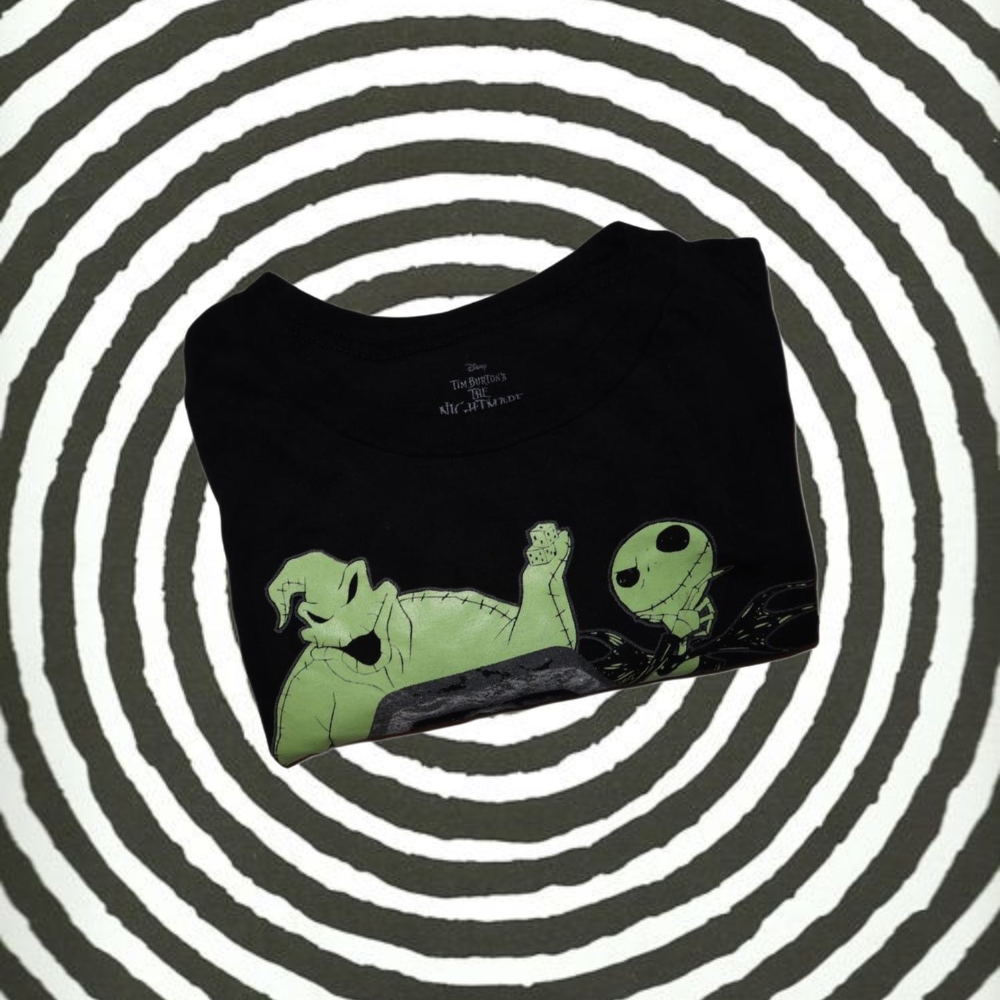 The Nightmare Before Christmas 30th Anniversary Glow-In-The-Dark Tombstone T-Shirt Hot Topic Exclusive -XL