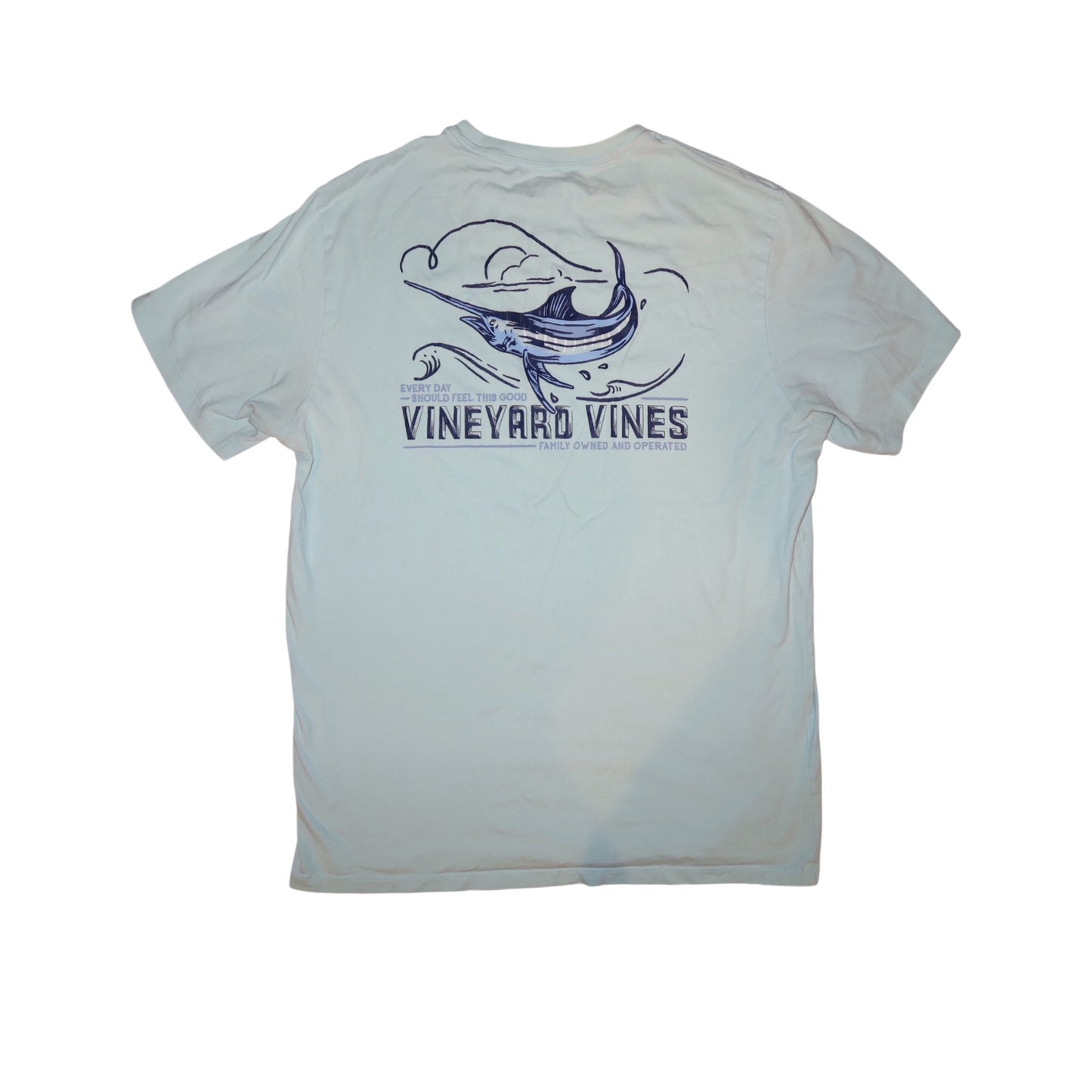 Vineyard Vines ‘Fishing for Marlin’ Pocket T-Shirt Men’s -Medium