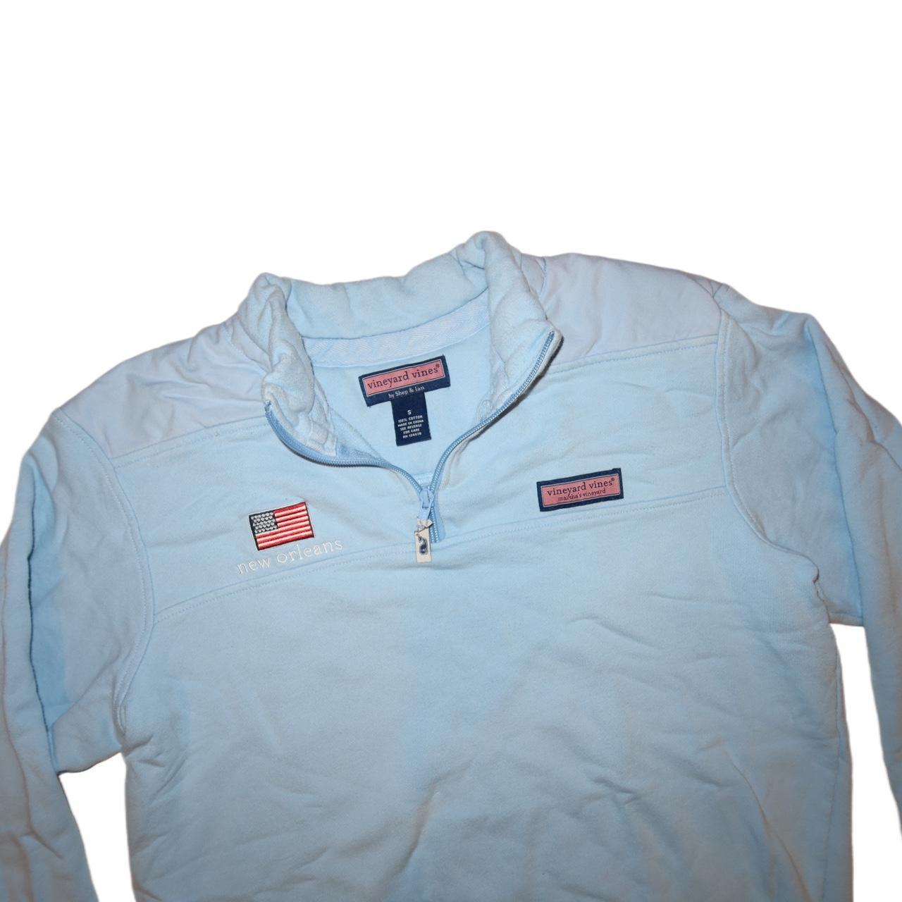 Vineyard Vines Shep Shirt 1/4 Zip Pullover Sweater USA Flag Men’s -Small