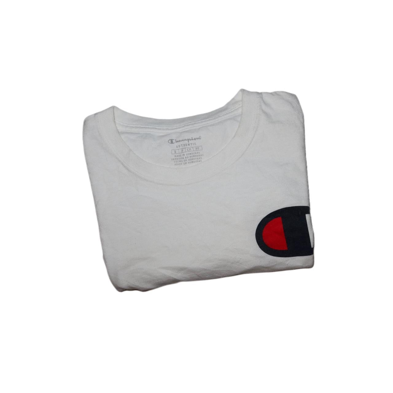 Champion Authentic Logo White T-Shirt -Small