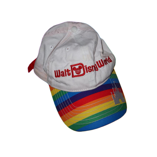 WDW (Walt Disney World) Castle Rainbow Baseball Cap -Adult