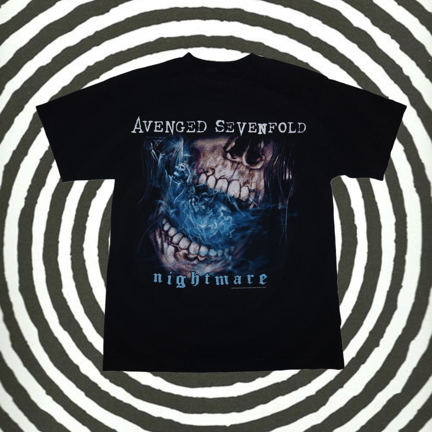 Vintage Avenged Sevenfold Nightmare Black T-Shirt -Medium