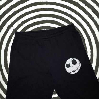 Disney Parks Jack Skellington Jogger Black Sweatpants -Large