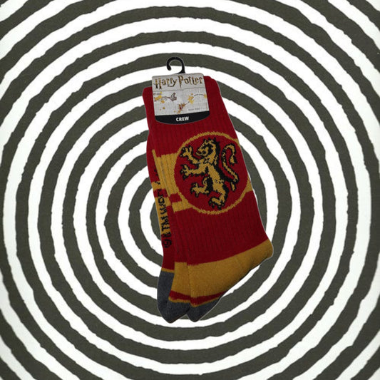 Harry Potter Gryffindor Crew Socks Size (Adult 10-13)