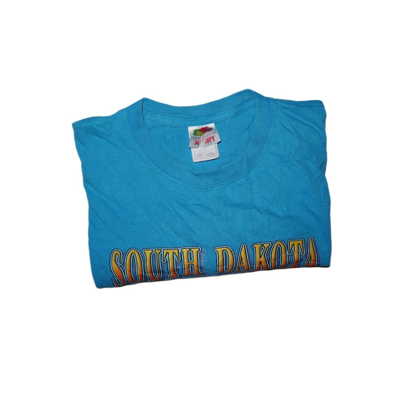 South Dakota The Mount Rushmore State Fruit of the Loom Blue T-Shirt -2XL