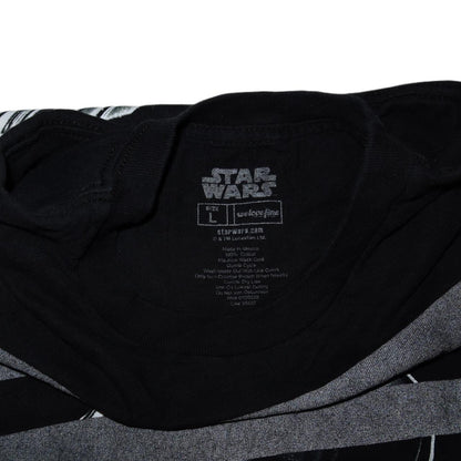 Star Wars Darth Vader Striped Black T-Shirt -Large
