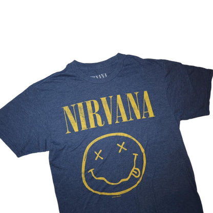 2019 Nirvana Smiley Face Logo Graphic T-Shirt Men’s -Medium