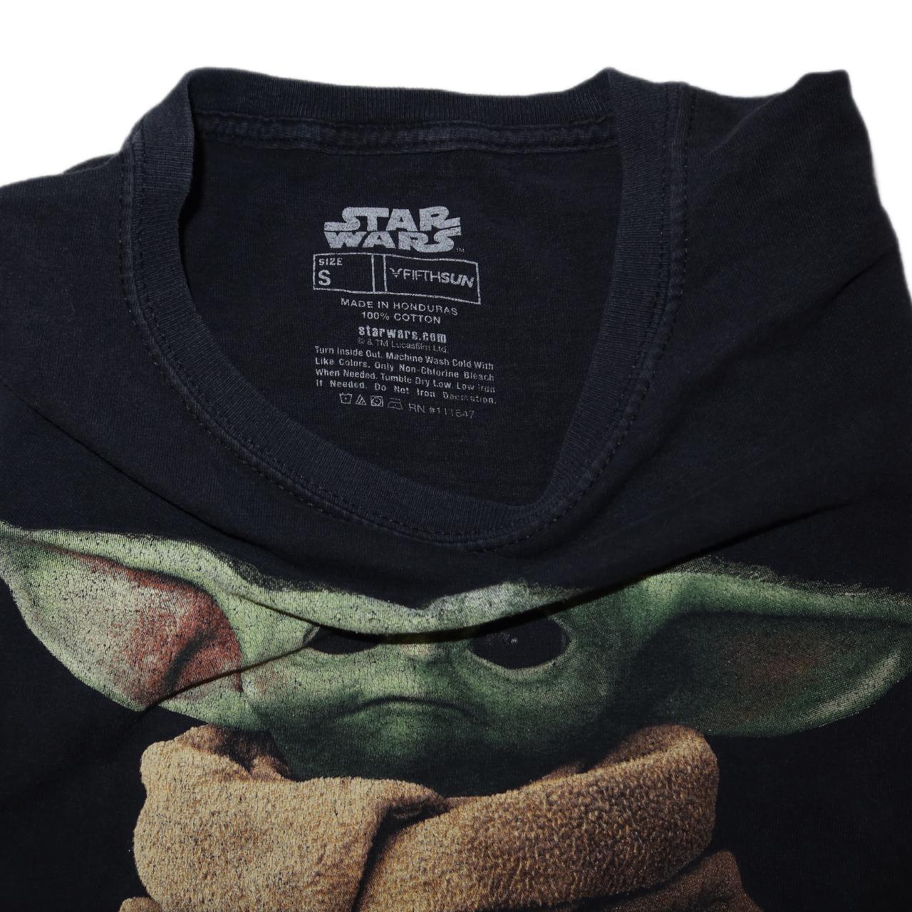 Star Wars The Mandalorian Baby Yoda Black T-Shirt Men’s -Small