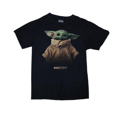 Star Wars The Mandalorian Baby Yoda Black T-Shirt Men’s -Small