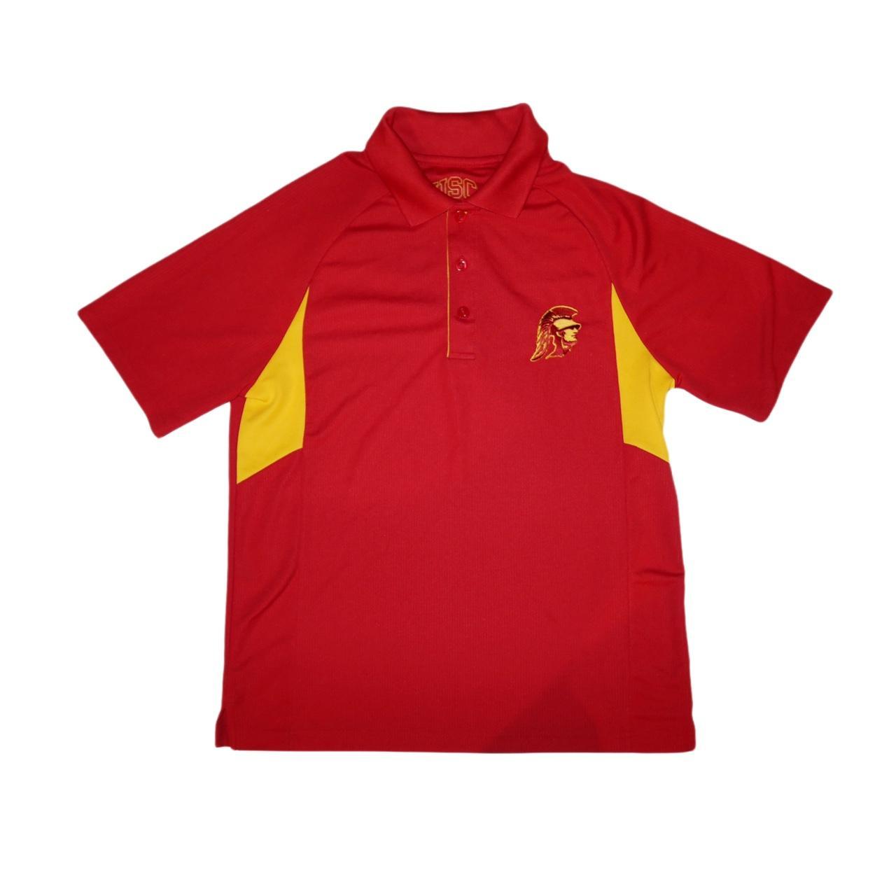 USC Trojans Authentic Apparel Polo Red Shirt Men’s -Medium