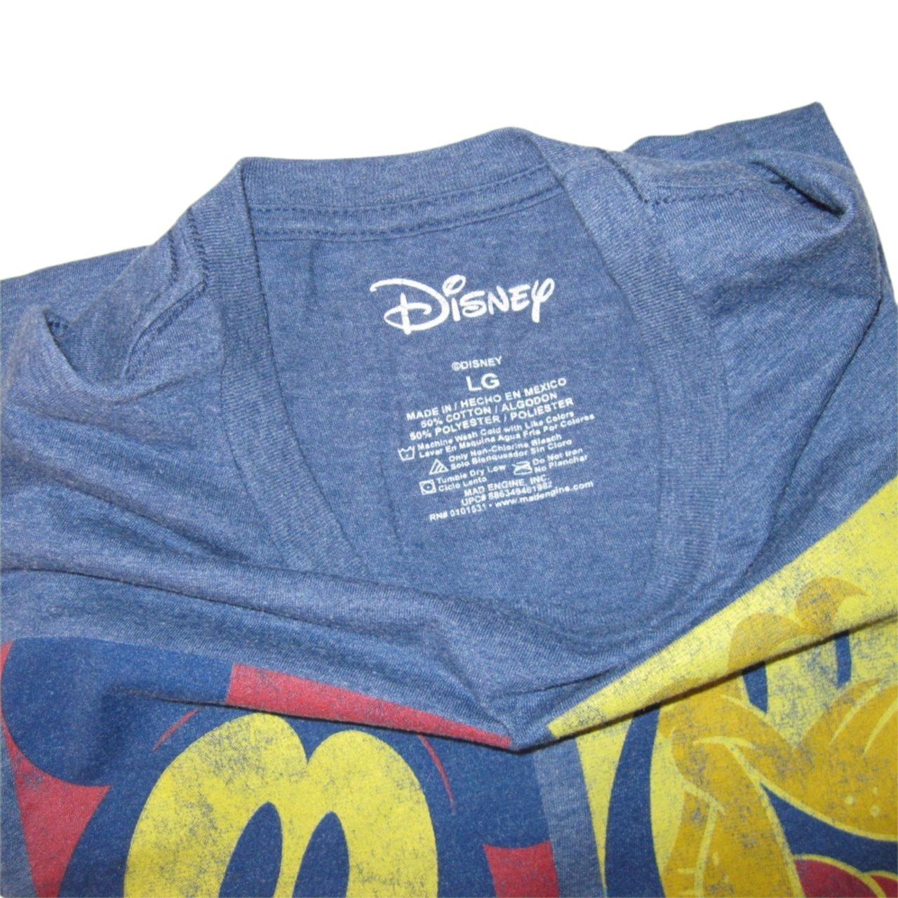 Disney Blue Mickey, Pluto, Goofy, & Donald Men's -Large